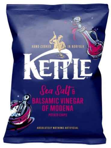 Kettle Chips Sea Salt & Balsamic Vinegar Crisps 54 x 40g