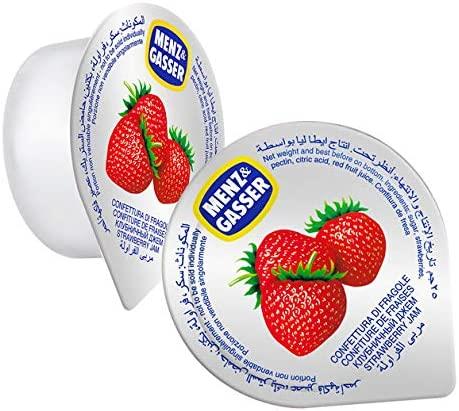 Menz & Gasser Strawberry Jam Portions 100 x 20g - The Chef Store UK