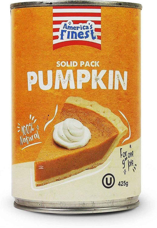 America's Finest Pumpkin Puree 425g Pack of 1, 2, 6 or 12 Tins