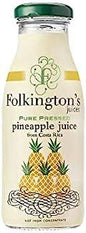 Folkington's Pineapple Juice 12 x 250ml Glass Bottles - The Chef Store UK