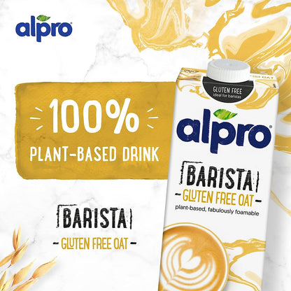 Alpro Barista Oat Milk 1L. Pack of 1 or 12. Dairy Alternative Vegan