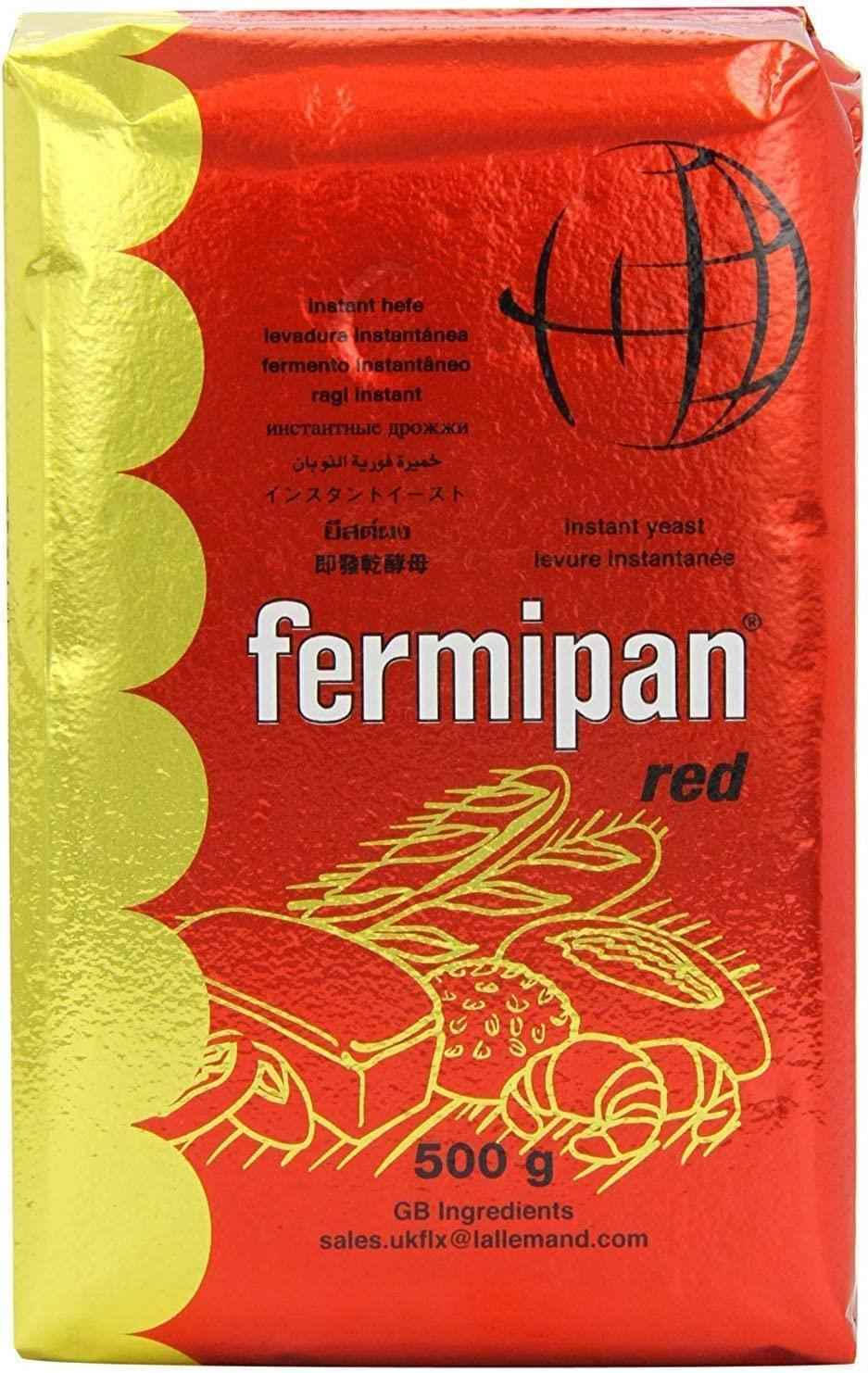Fermipan Instant Dried Yeast 500g Pack of 1, 2, 6, 12 or 20