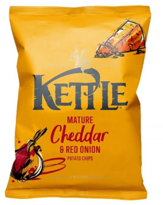 Kettle Chips Mature Cheddar & Onion Crisps 54 x 40g Bags