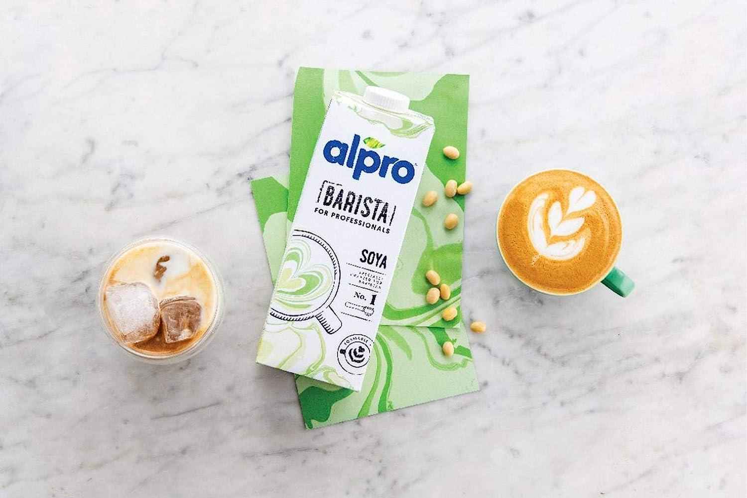 Alpro Barista Soya Milk 1L. Pack of 1 or 12 Tetra