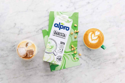 Alpro Barista Soya Milk 1L. Pack of 1 or 12 Tetra