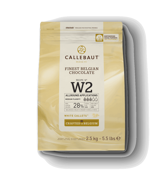 Callebaut White Chocolate W2 – 2.5kg Belgian Couverture