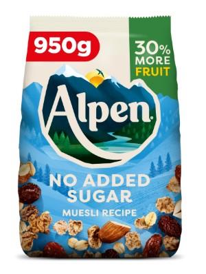 Alpen No Added Sugar 950g