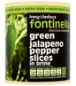 Fontinella Sliced Green Jalapenos In Brine 800g - The Chef Store UK