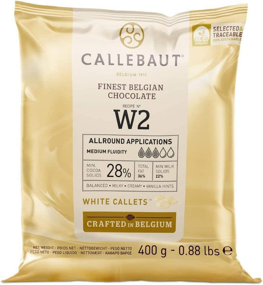 Callebaut RETAIL White Chocolate Callets 400gm