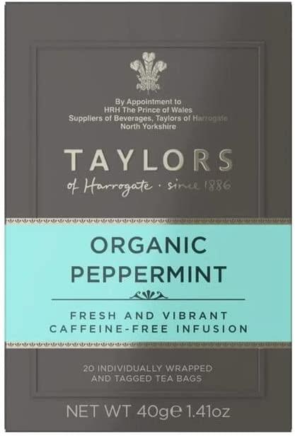 Taylors Organic Peppermint Tea 20 Bags - The Chef Store UK