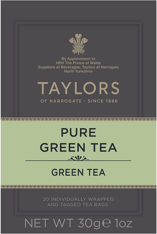 Taylors of Harrogate Pure Green Tea 20 Bags - The Chef Store UK
