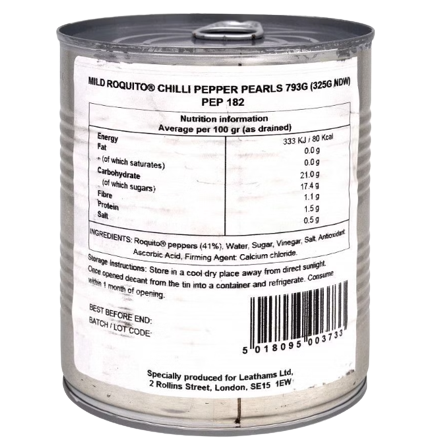 Roquito Mild Chilli Pepper Pearls 793gm
