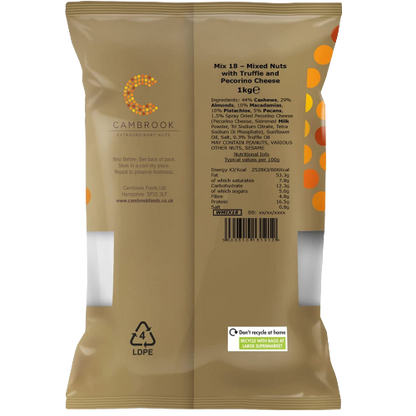 Cambrook Baked Truffle and Pecrino Nut Mix 1kg