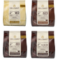 Callebaut, Milk, Dark & White chocolate callets (4 x 400g Bundle)
