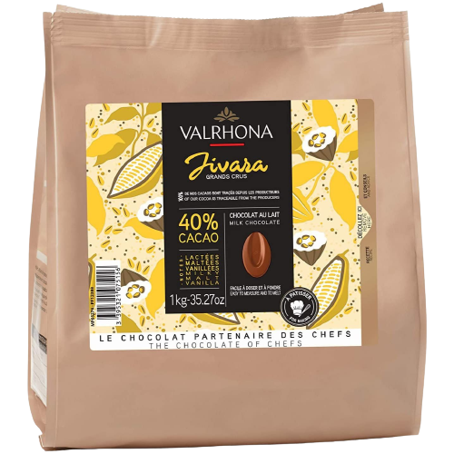 Valrhona Blend of Grands Crus Jivara Milk 40% 1kg